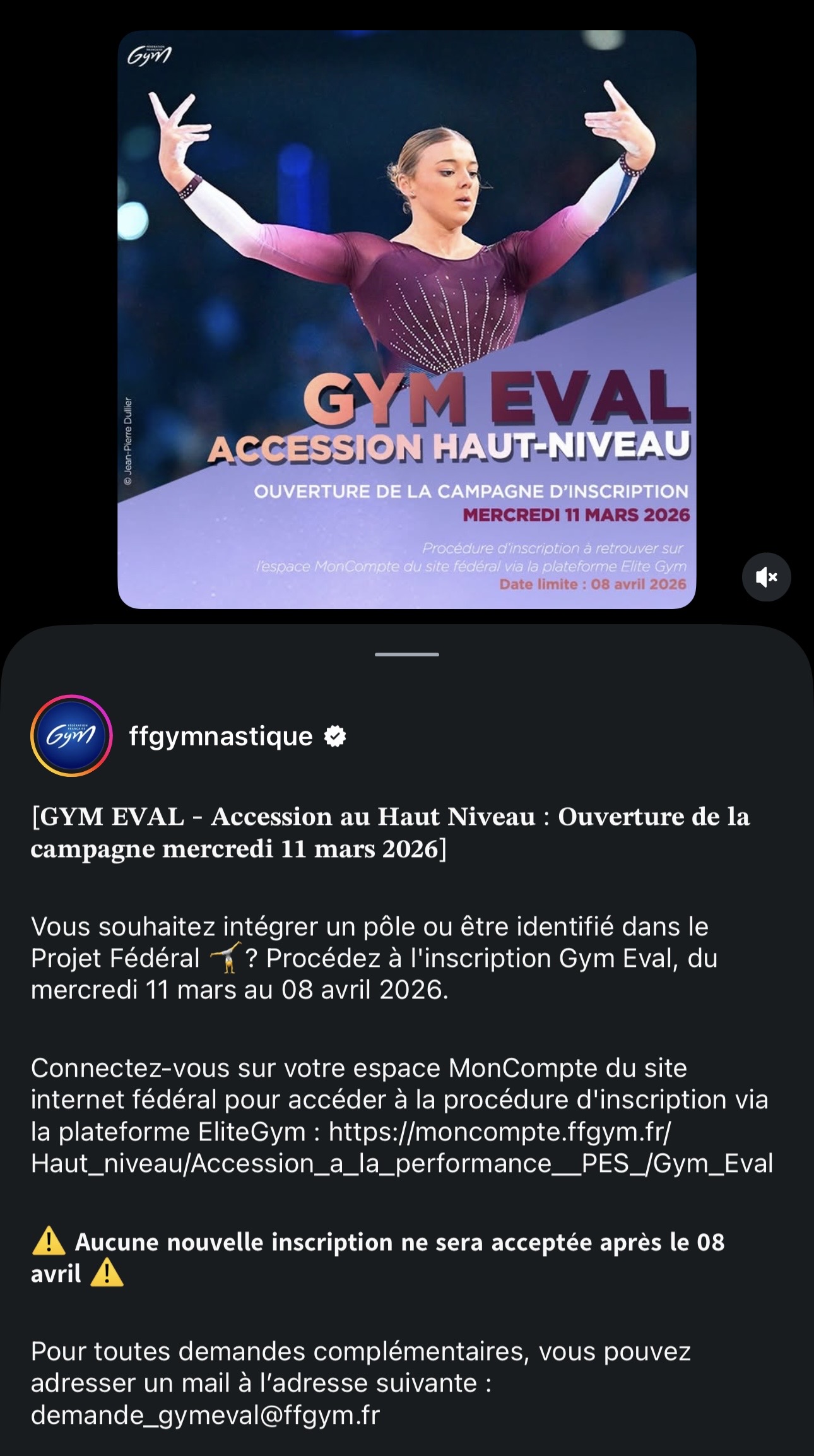 Campagne d&rsquo;inscription pour l&rsquo;accession Haut-niveau